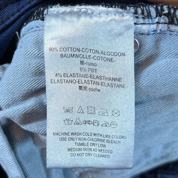 Free People Skinny Jeans w/ Distress, Dark Blue, Size 27 - Picture 7 of 7